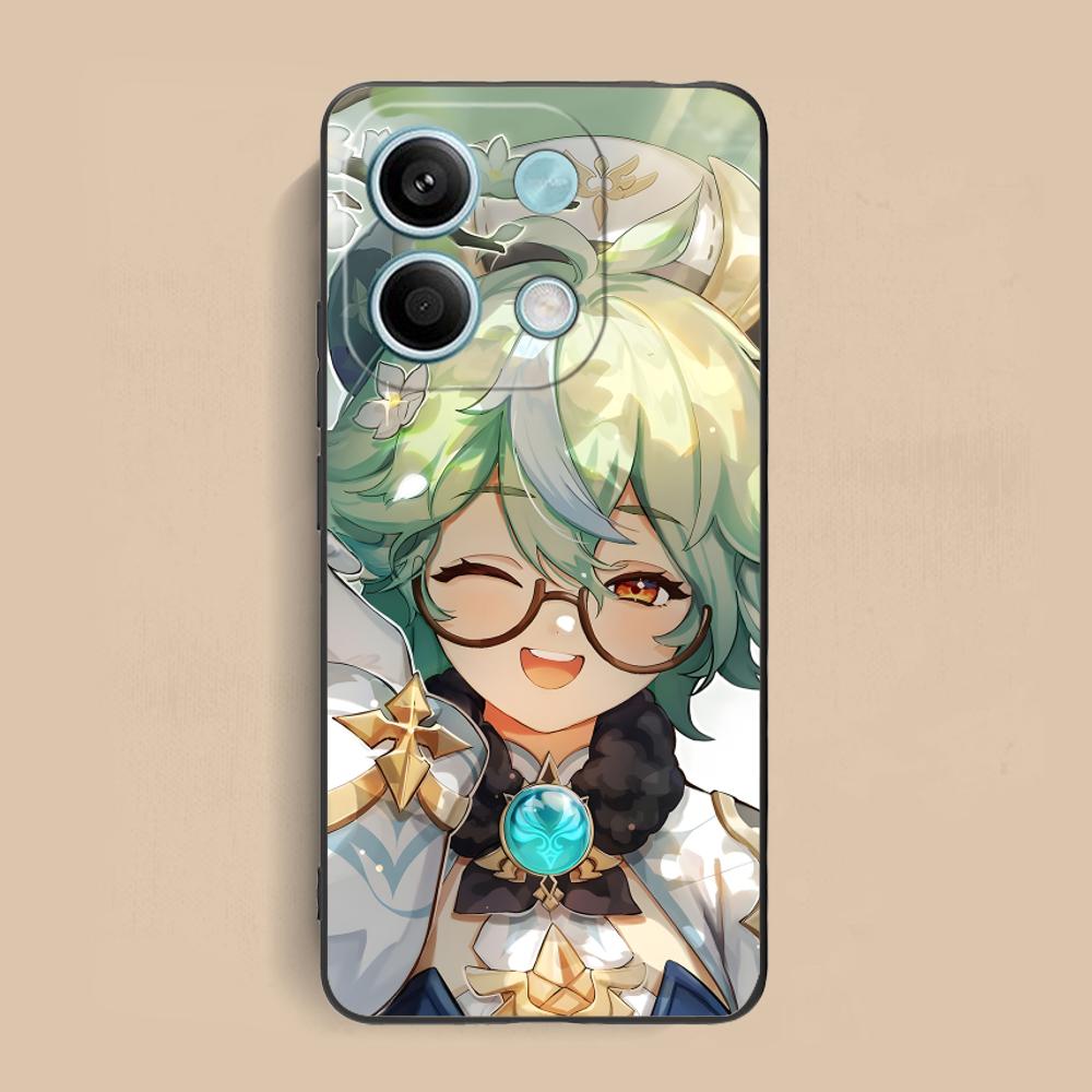 Game GI Sucrose Matte TPU Mobile Phone Case for Xiaomi Redmi 15 14 13 12 A5 3 2 1 C Plus 4G 5G Colorful Printing Cover