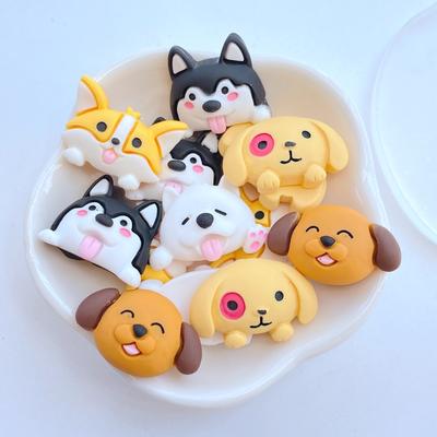 10 Pièces Nouveau Mignon Mini Dessin Animé Chien Dos Plat Résine Cabochons Scrapbooking Bricolage Bijoux Artisanat Décoration Accessoire