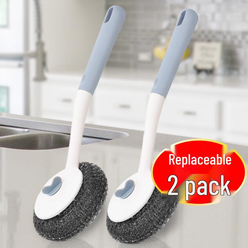 Detachable Stainless Steel Scrubber Brush