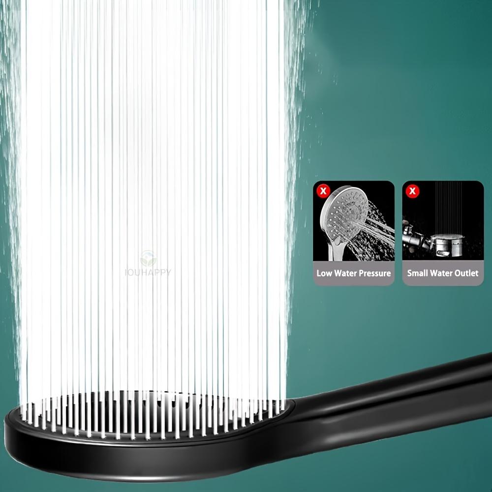 Handheld High Pressure Shower Head Circular Spray Water Pressure Enhancer for Bathroom