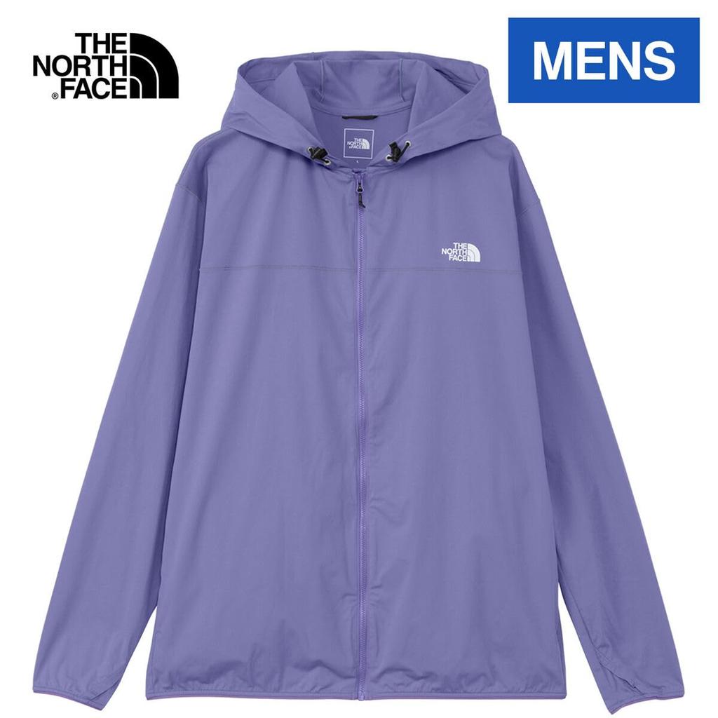The North Face Sunshade UV Protection Rash Optic Size S Men's Full-Zip Hoodie, Quick-Drying, Lightweight, Guard, Violet,