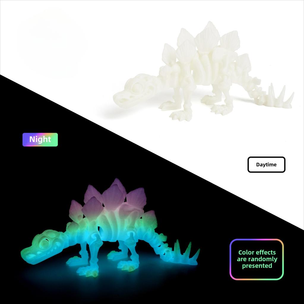 Drago Dinosauro Magico Stampato in 3D Articolazione Mobile Fidget Toy Ornamentale da Scrivania Articolato Rotante Giocattolo per Adulti Bambino Artigianato Regalo di Nascita