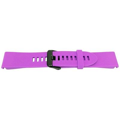 Bracelet Montre - MY-MONTRE - Pour Garmin Fenix 5S/5S Plus/6S/6S Pro - 20mm - Silicone Doux - Boucle Noire Sablée