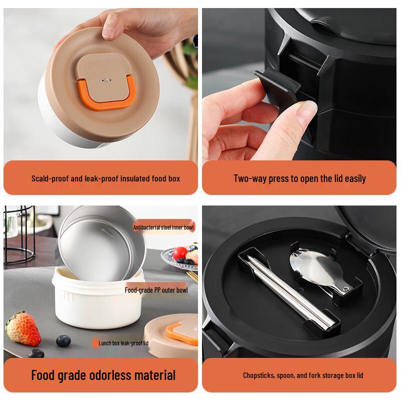 ZISIZ Multi-layer Insulated Lunch Box