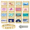 New Sea Series Starfish Shell Crab Conch Golden Italian Charm Links Fit 9mm Stainless Steel Bracelet DIY Making Christmas Gift
