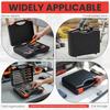 Small Hard Case Bag Portable Plastic Tool Storage Box with Dual Latch Shatterproof Hard Carrying Case for Household Workshop Car