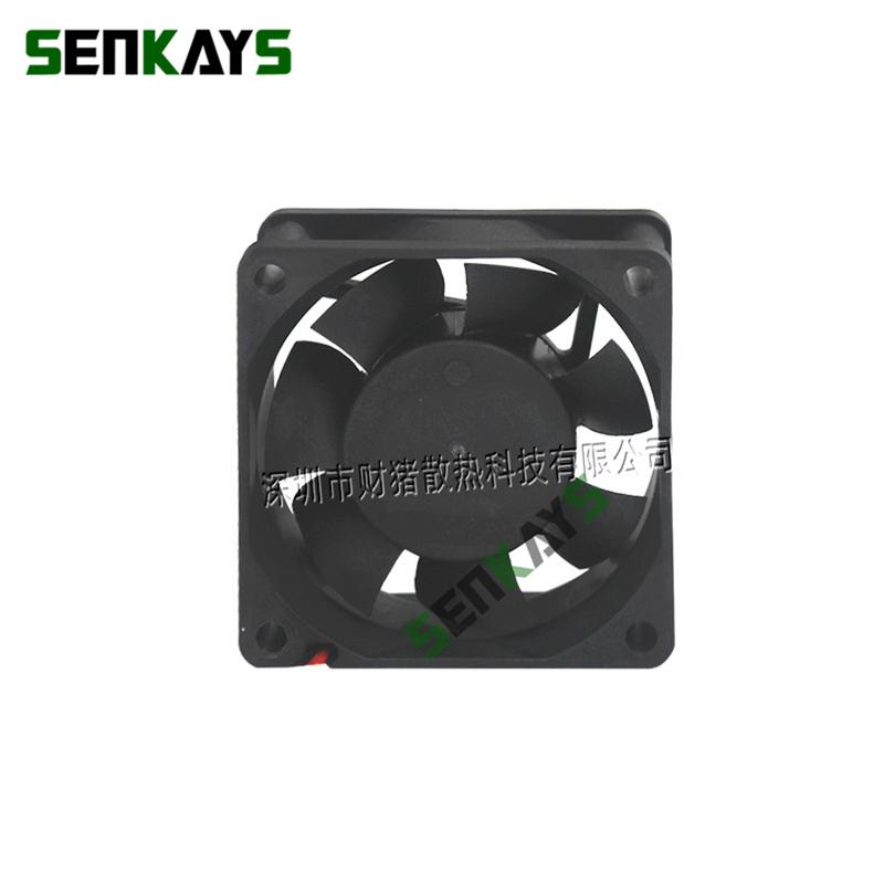 Dual Ball Bearing 60x60x25mm 6025 DC 5V 12V 24V Computer Cooler Fan 60x25mm Brushless Machine Equipment  Motor Cooling Fan 2Pin Dual Ball Bearing