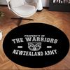 Warriors Νέας Ζηλανδίας (5) Στρογγυλό Χαλί Γραφείου Διακοσμητικό Χαλί Δαπέδου για Γραφείο Υπνοδωμάτιο Σαλόνι και Χώρο Σπιτιού