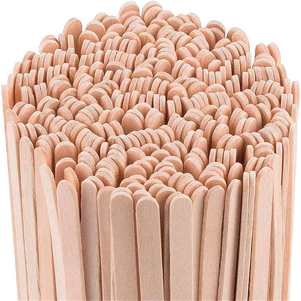 Wooden Coffee Stirrers Set of 50 Flat and Compact Appearance Perfect for Stirring Coffee Tea and Hot Drinks