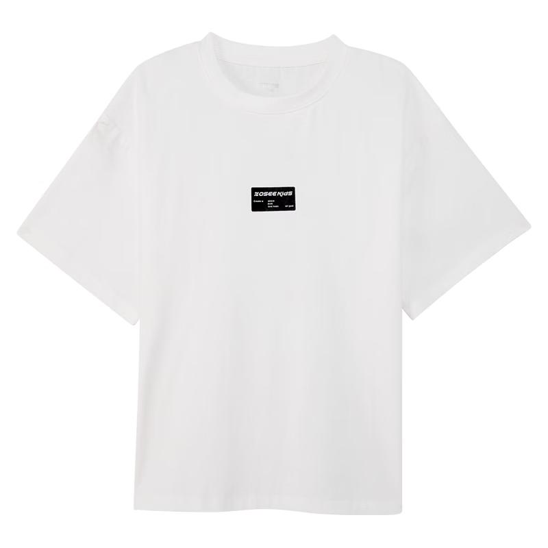 Boys  Breathable Short Sleeve T-Shirt 150 белый