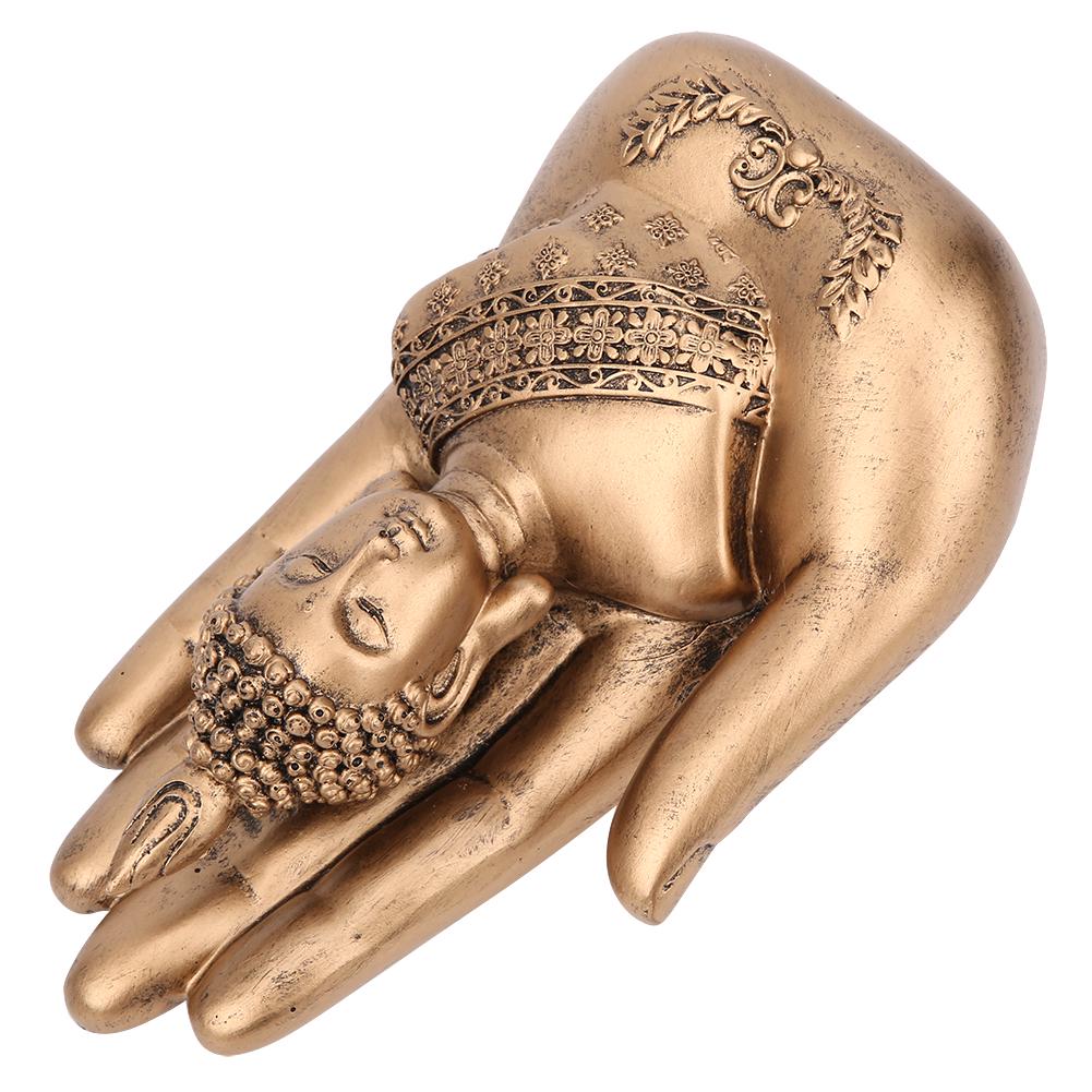 Hushåll Antik Harts Buddha Staty Ornament Konst Hantverk Kontor Skrivbord Dekoration Tillbehör