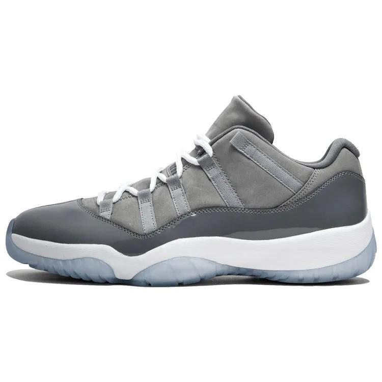 Air Jordan 11 Retro Low 'Cool Grey' (Unisex) Medium Grey / Gunsmoke-White Vintage Basketball Shoes 528895 003