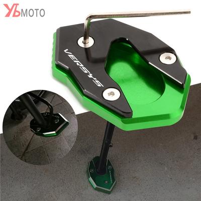 Kickstand Foot Side Stand Extension Pad Support Plate For KAWASAKI Versys1000 VERSYS 1000 SE VERSYS X300 VERSYS X250