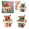 Kitchen Playset Cookware Accessories Pretend Play Set with Sounds Realistic Lights for Boys