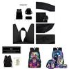 Marshmello Backpack Set Durable Versatile Stylish For School Travel