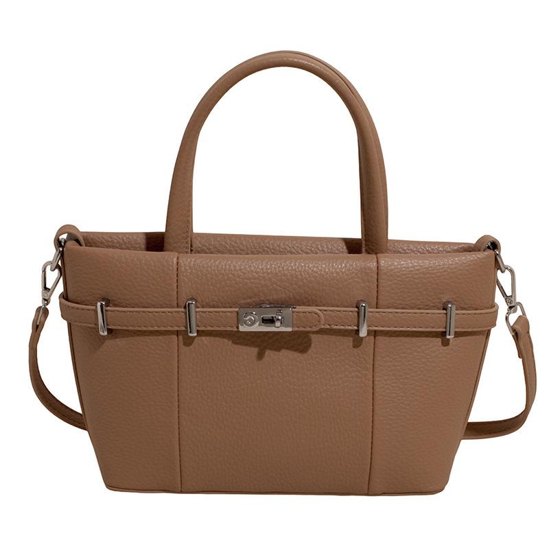 

Популярный в этом году модный темпераментный деловой стиль для поездок на работу, портативная сумка-ведро, высокая текстура, повседневная универсальная сумка-мессенджер для женщин хаки