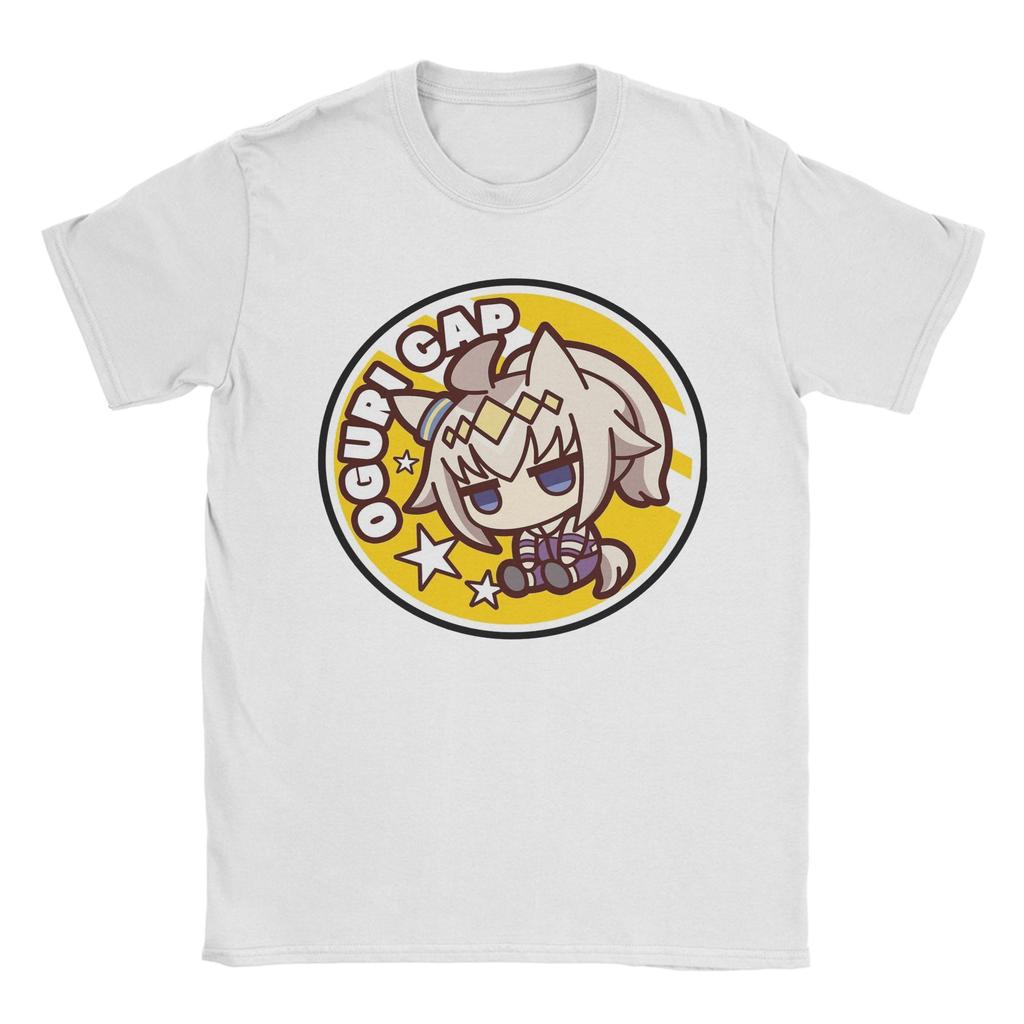 Anime Mejiro McQueen Uma Musume Men's T Shirt Unique Tee Shirt Short Sleeve Unisex O Neck T-Shirt Cotton Plus Size Clothes