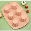 6 Hole Flower Shape Silicone Cupcake Mold Bread Moulds Cake Molds DIY Bakery Supplies Food Grade Baking Tools