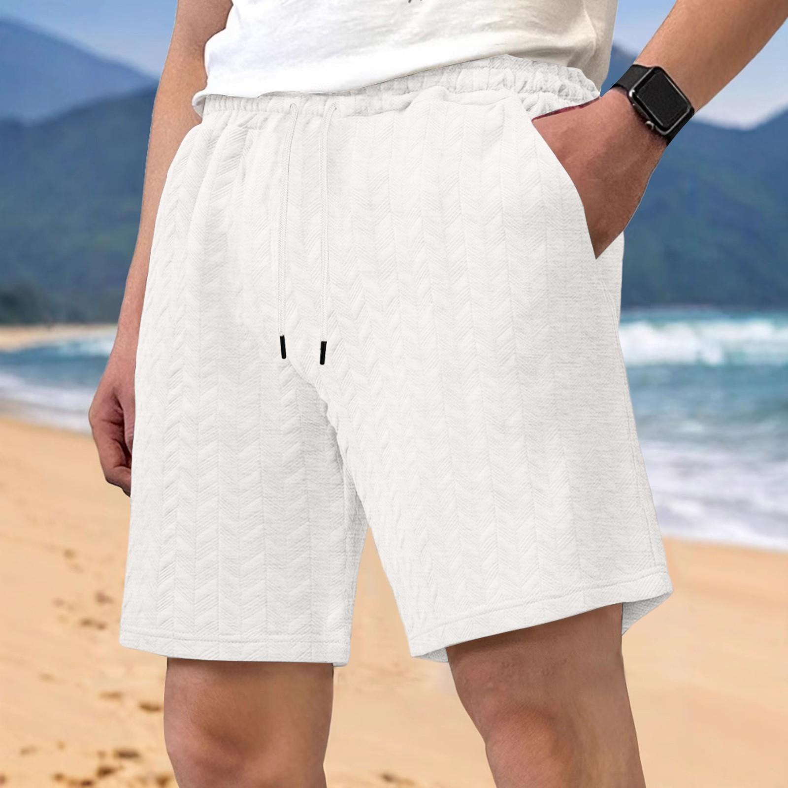 

Мужские летние повседневные, свободные, спортивные, универсальные шорты и брюки XL белый