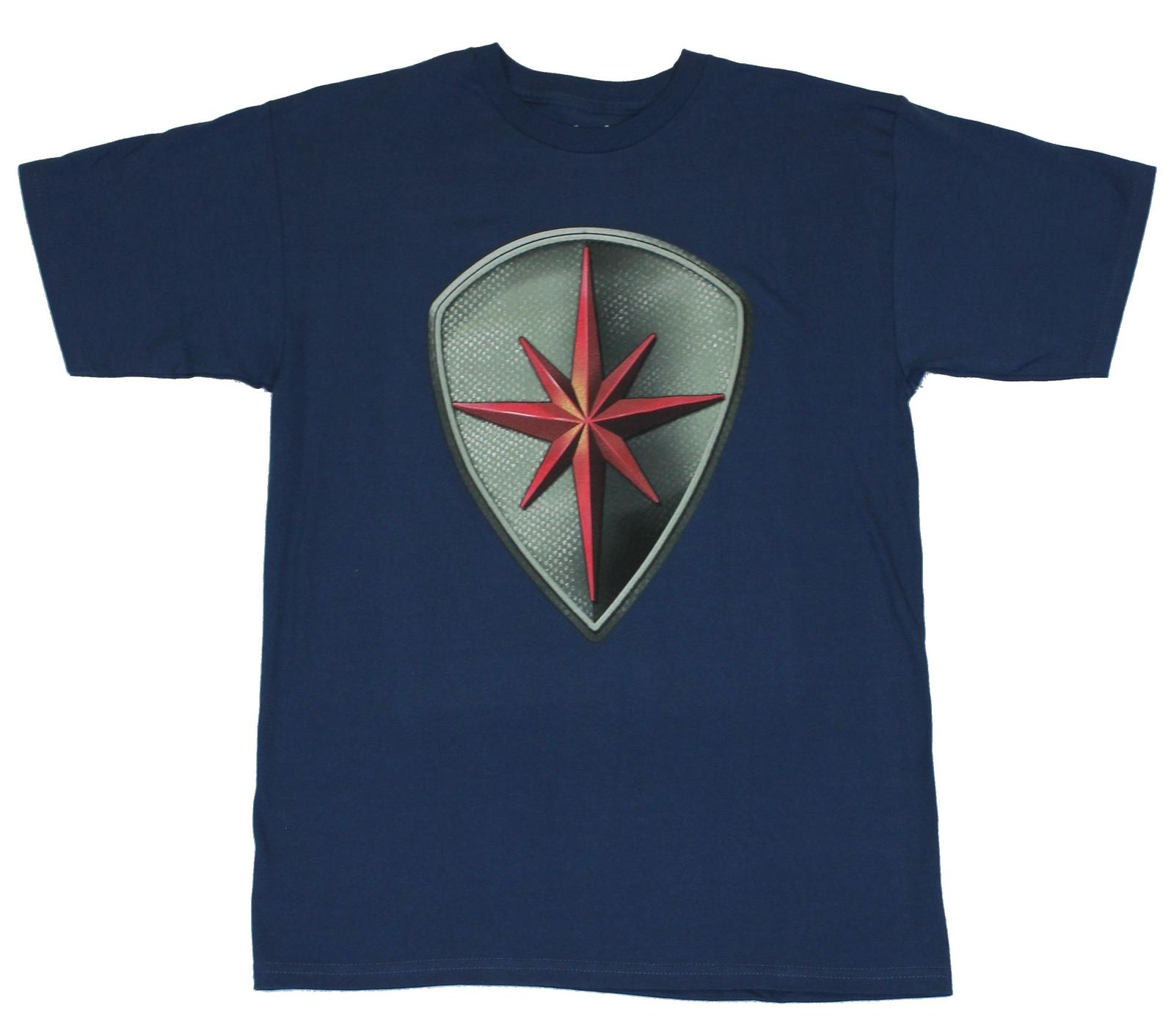 Guardians of the Galaxy Adult New T-Shirt - Nova Corps Shield Logo Pic M