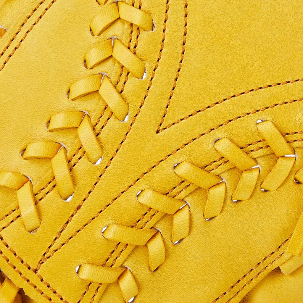 ZETT Pro Status Basebollhandske True Yellow Tillverkad i BPROG710 (Pitcher's Handske), (5400), Högerhänt kast, Japan,