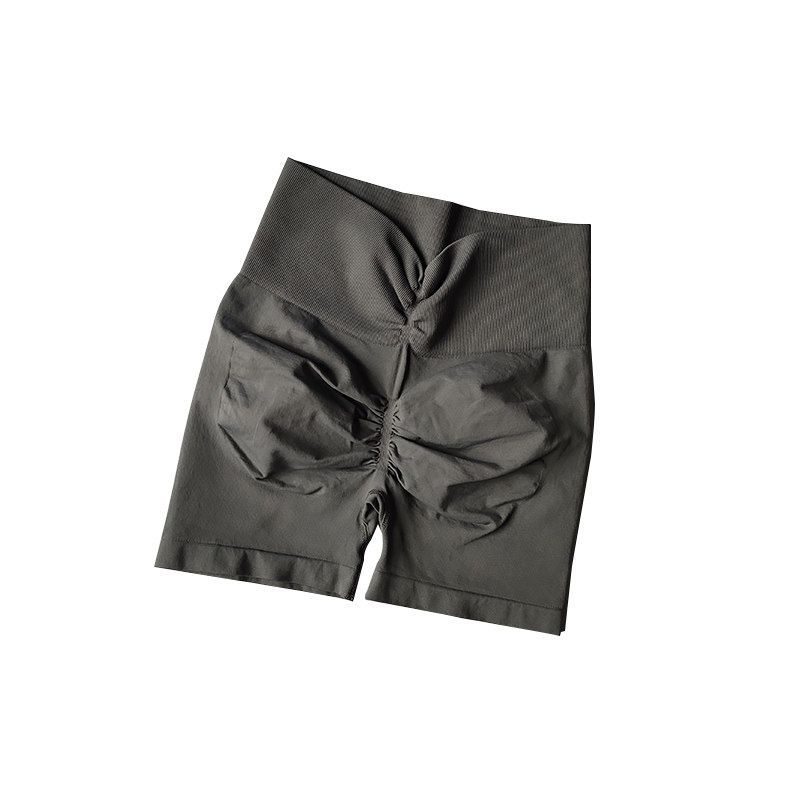 Fashion High Waist Hip Lift Fitness Shorts Belly Contracting and Hip Showing Exercise Peach Hip Training Wait Lifting Three Points Yoga Pants Outwear