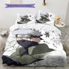 Hatake Kakashi Anime Pattern Bedding Home Decoration Birthday Gift (1 * duvet cover + 2 * pillowcase, without core)