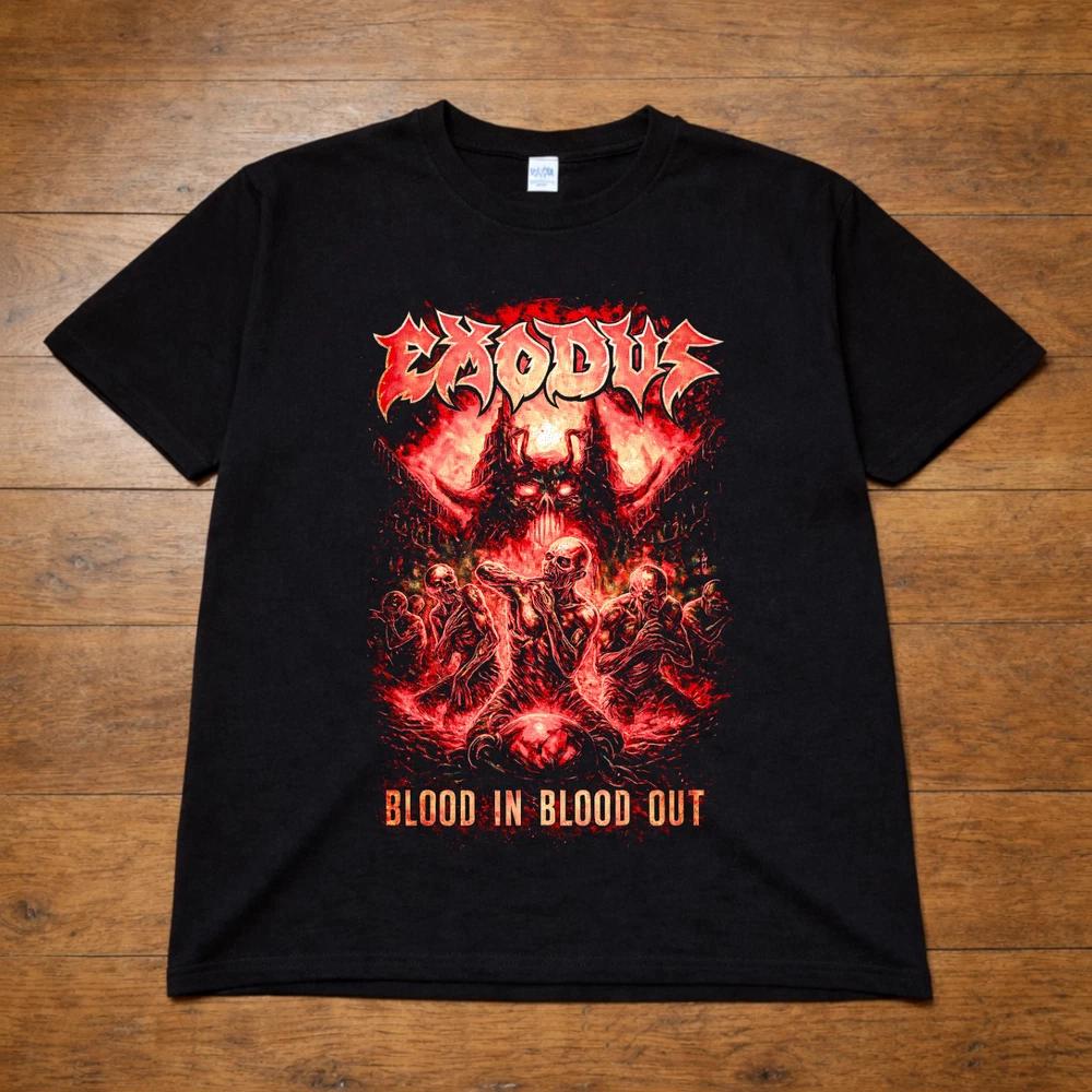 Exodus Blood In Blood Out T Shirt Thrash Metal Band Tee Adults Kids Black 2XL