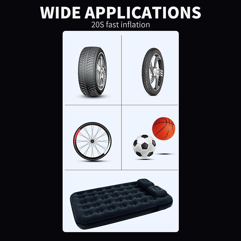 Multifunctional Electric Air Pump Portable Car Air Compressor Tire Inflator