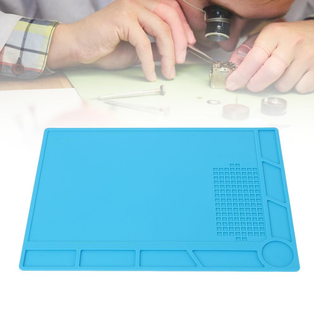 Mata do naprawy zegarków Gumowa Miękka Pozycja Śrubek Zegarmistrzowska Podkładka Robocza Antystatyczna Antypoślizgowa dla Zegarmistrzów Organizowanie