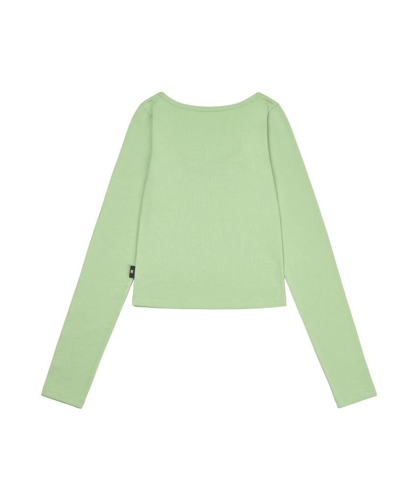 GILAARCHIVE Usa Star Crop Long Sleeve_Sage Green