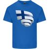 Curled Finland Flag Finnish Day Football Unisexs Light Cotton TShirt