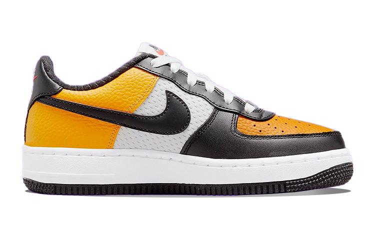 Nike Air Force 1 Low Nero Oro Rete Jersey GS DQ7779-700