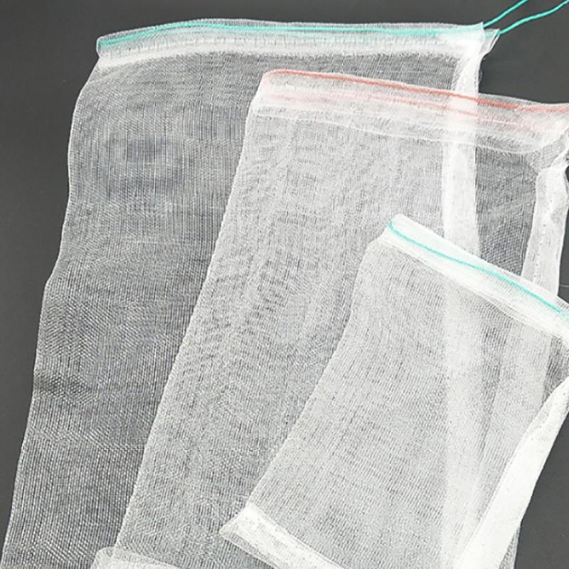 

Сумка для защиты фруктов Сетка для защиты от птиц Устройство для борьбы с вредителями Посадка в саду Защита небольших деревьев Сумка-сетка с завязками 25*35cm белый