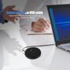 M2 Wired 360 Degrees  Pickup Audio Video Omnidirectional Microphone Desktop Conference Computer Black