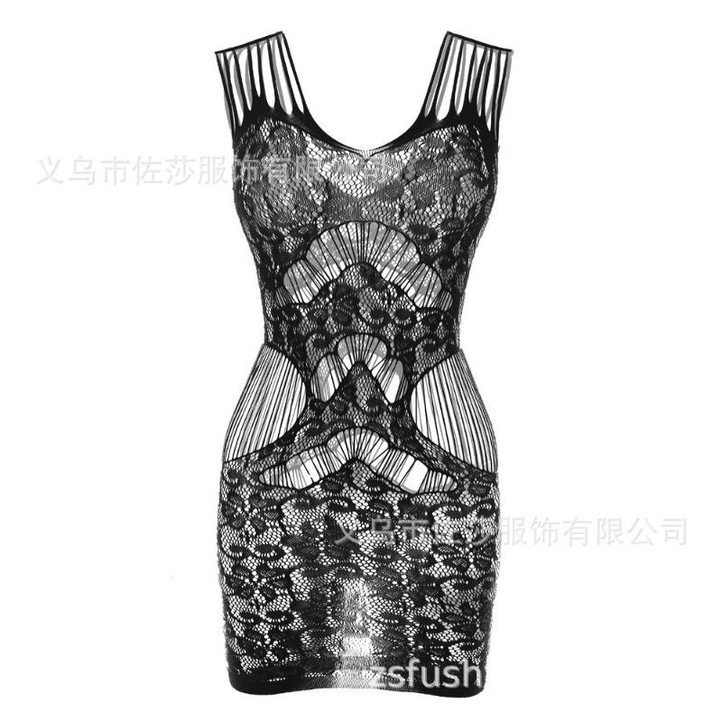 Sex Clothes, Suspenders, Mesh Clothes, Tight Body, Hollow Hip Skirt, Large Size.