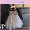 Girl Dress With Sequin Mesh Fabric For Spring Autumn Ages 3 To 8