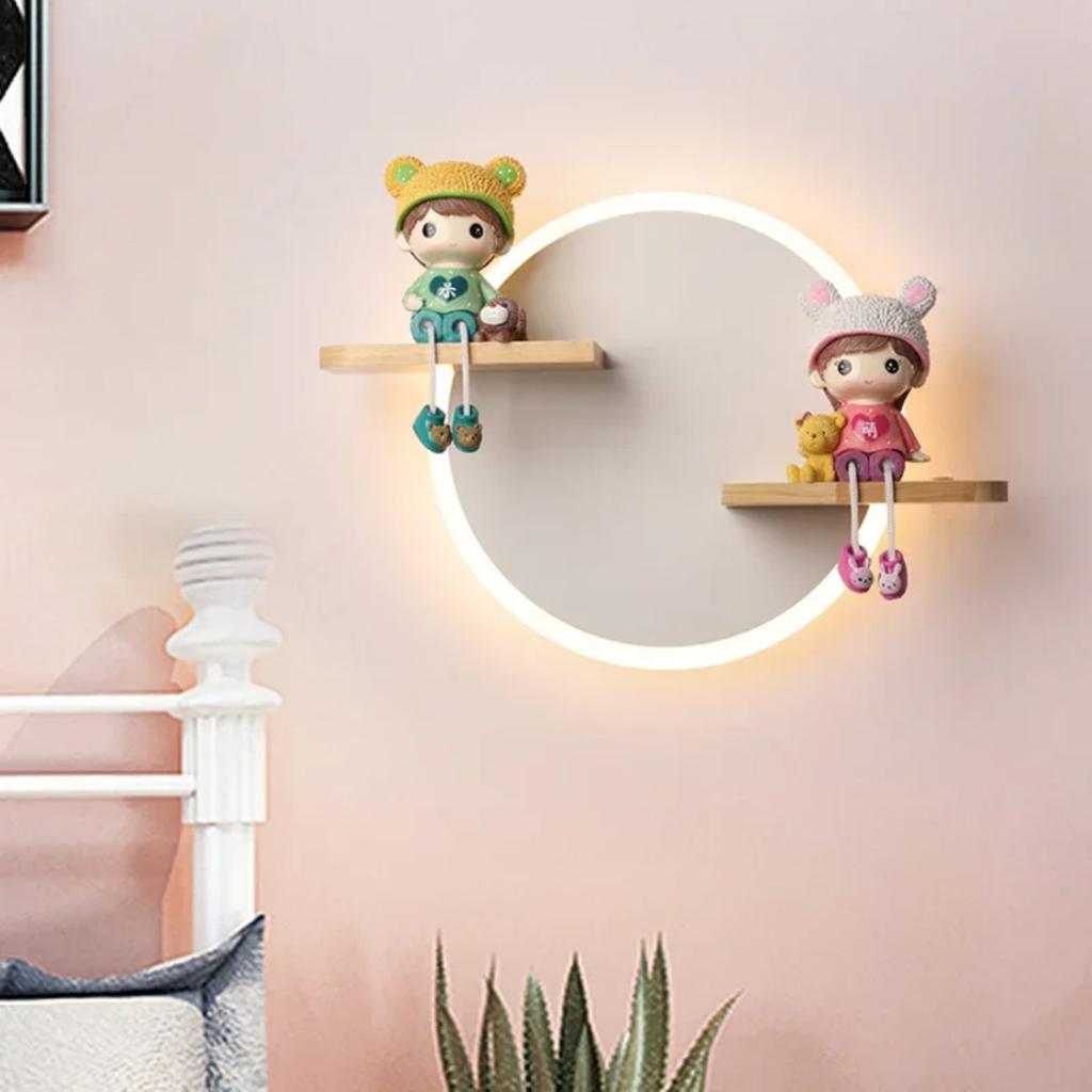 New Nordic Modern Sconce Wall Light LED Wall Lamp  Children's Room Bedroom Bedside Aisle Decor Indoor Lighting 6pa