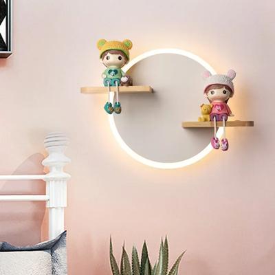 פמוט קיר מודרני נורדי חדש מנורת קיר LED עיצוב מסדרון שינה ליד המיטה לחדר ילדים תאורה פנימית 6pa