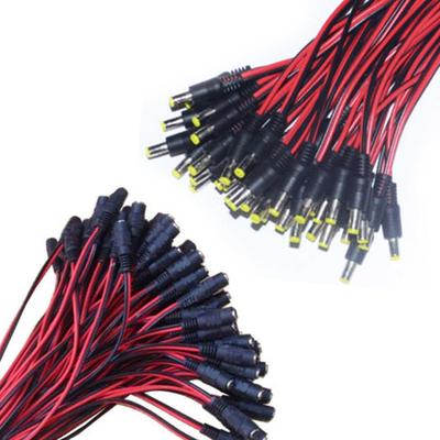 Female DC Power Socket Jack Plug Connector Cable Wire 12V 5.5x2.1mm Male