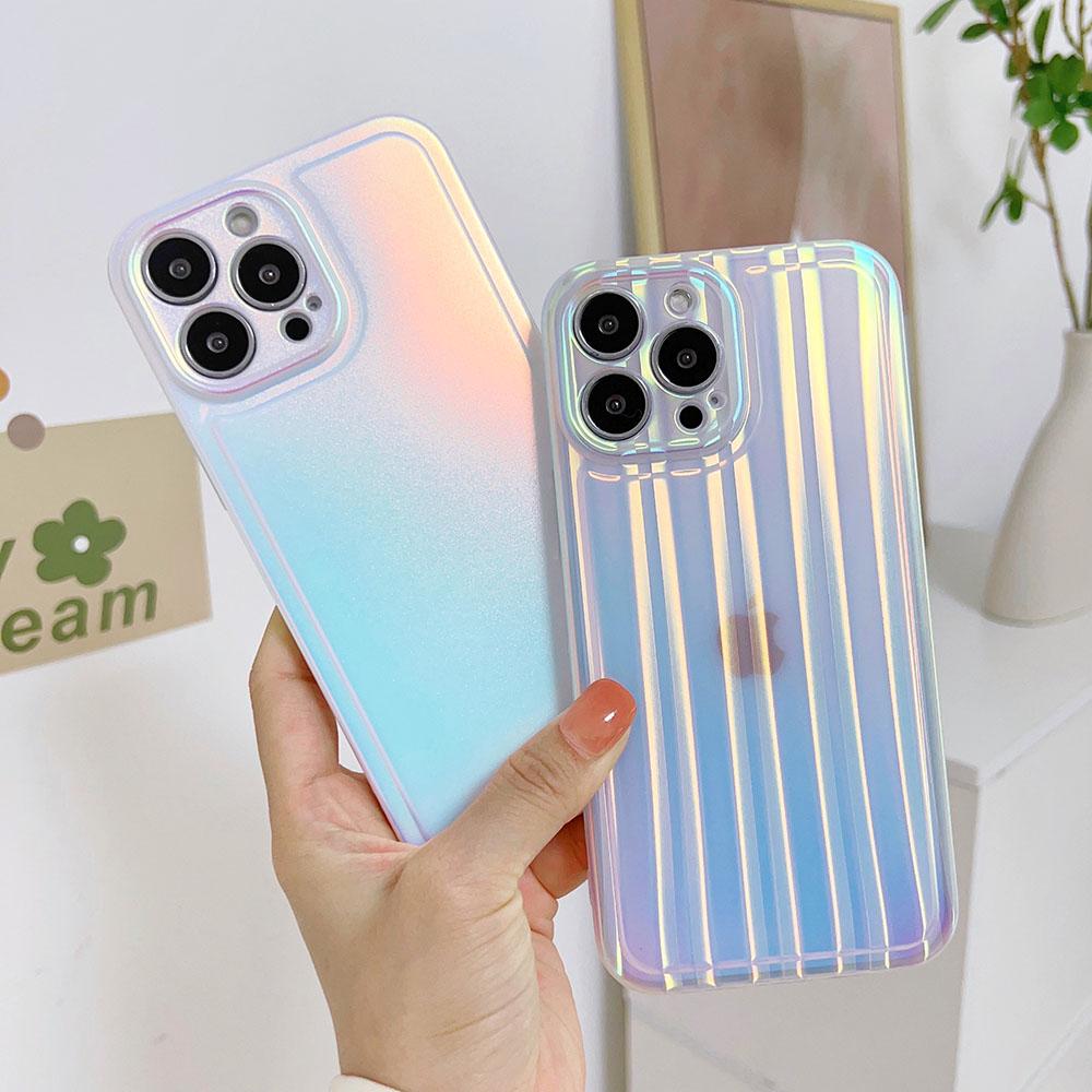 

Роскошный чехол с градиентом Aurora Laser для iPhone 14 Pro Max для iPhone 13 Pro Max 12 11 Pro Max, блестящий чехол