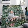 1PC Taylor Print Flannel Blanket, High quality All Seasons, Home Decor, Warmth and Comfort, Perfect for Christmas Gifts