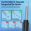 Ear Canal Cleaner Earwax Removal Tool Earwax Removal Kit for IOS Phones Violet Ear Canal Cleaner with 1296P Camera 5 Ear Spoons