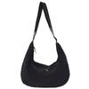 Minimalist style bag women's simple stray bag men's ultra-light nylon shoulder messenger bag casual versatile black dumpling bag