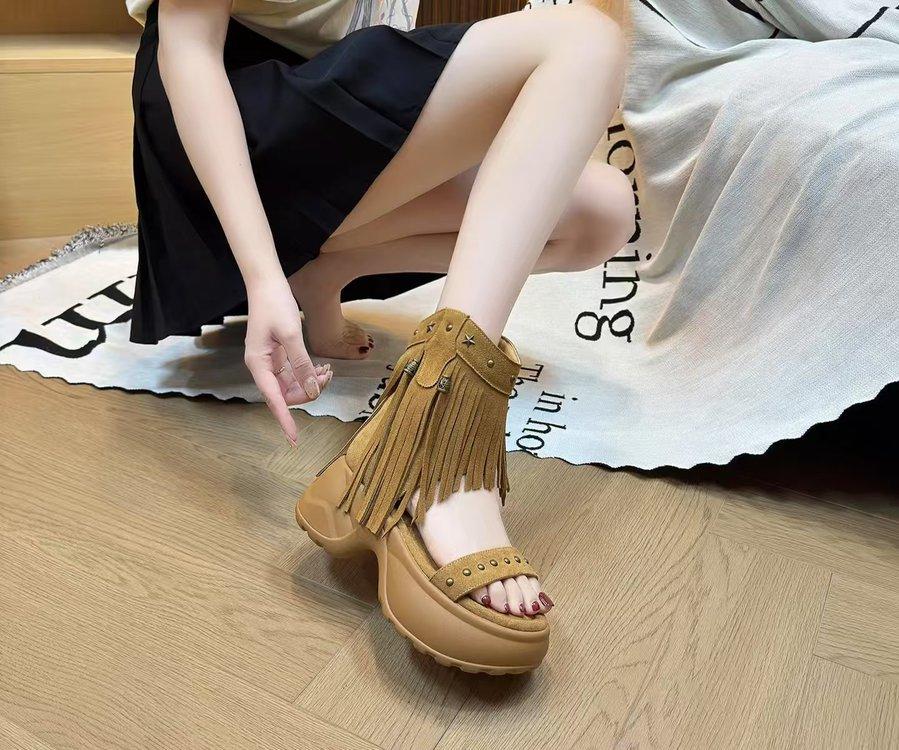 

European Station Fairy Wind Cool Boots Female 2025 Summer New Light Luxury Explosive Casual Style Versatile Breathable Women s Shoes 40