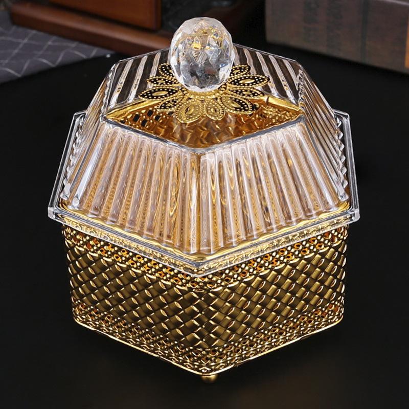 Průhledná akrylová plastová krabička na bonbóny, úložný box, kryt na cukrovinky, svačiny, občerstvení, tác na sušené ovoce, evropský styl