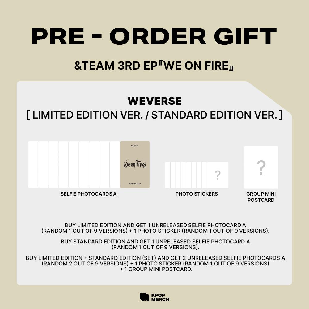 [Vorbestellung] &TEAM - We on Fire (LIMITIERTE AUFLAGE, BESCHRÄNKTE AUFLAGE)