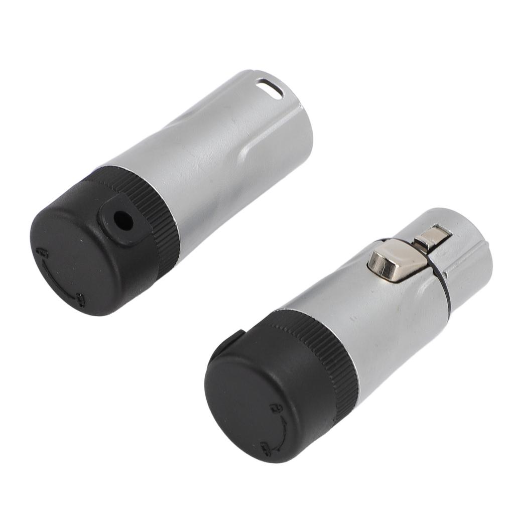 3-pinners XLR hunn hann loddekontakt Kompakt XLR mikrofon loddeadapter Gullbelagt Justerbar