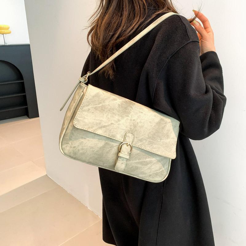 Leisure Soft Leather Shoulder Bag, Envelope Bag, Large Capacity for Work and Commuting Cross-body Bag