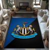Tappeto in Velluto di Cristallo con Stampa di Calcio del Newcastle United, Comodo Assorbente d'Acqua Antiscivolo Tappeto per Pavimento Interno